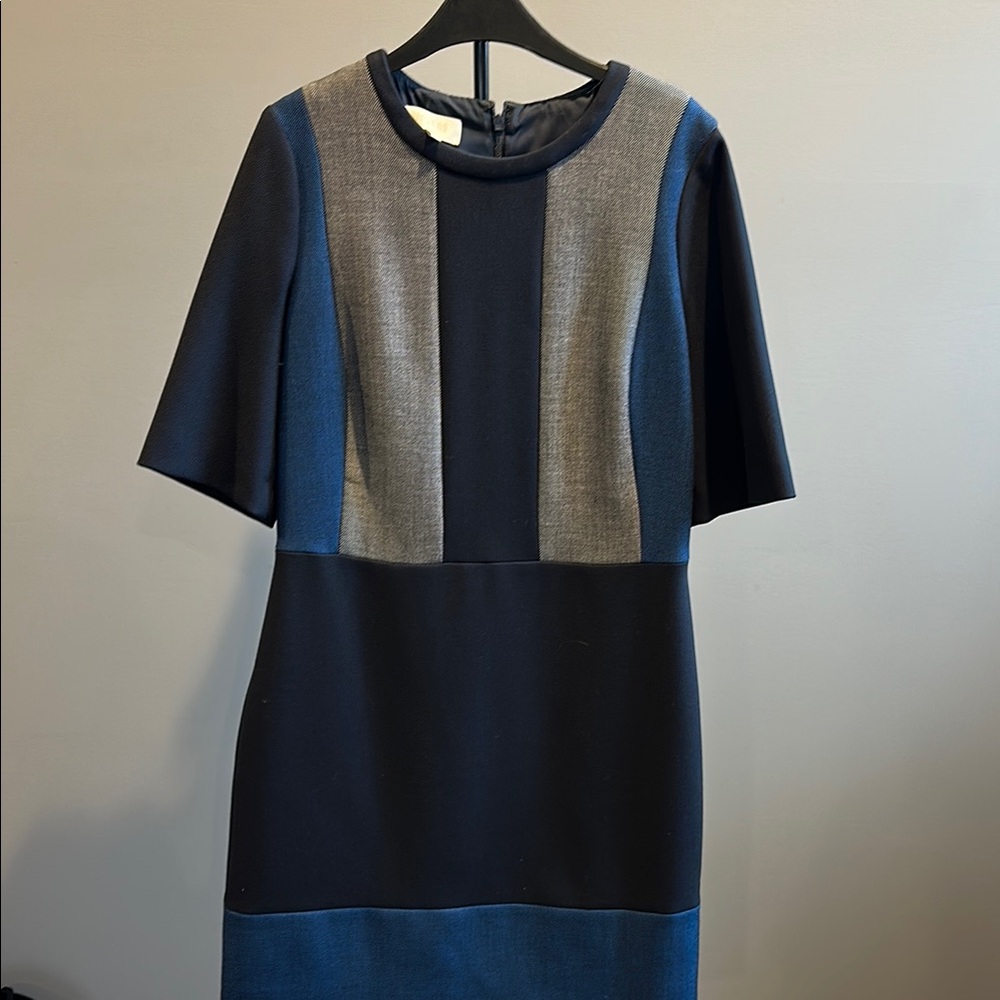 Hobbs Navy and Gray Dress